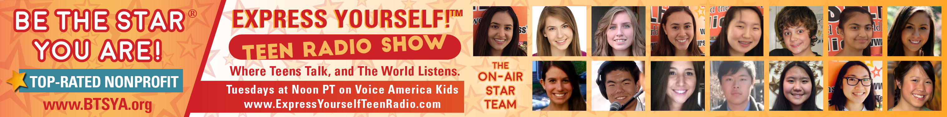 Express Yourself!™ Teen Radio Celebrates 4 Years on Voice America Kids