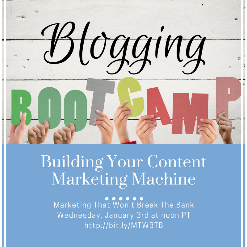 Blogging Bootcamp:/ Building Your Content Marketing Machine