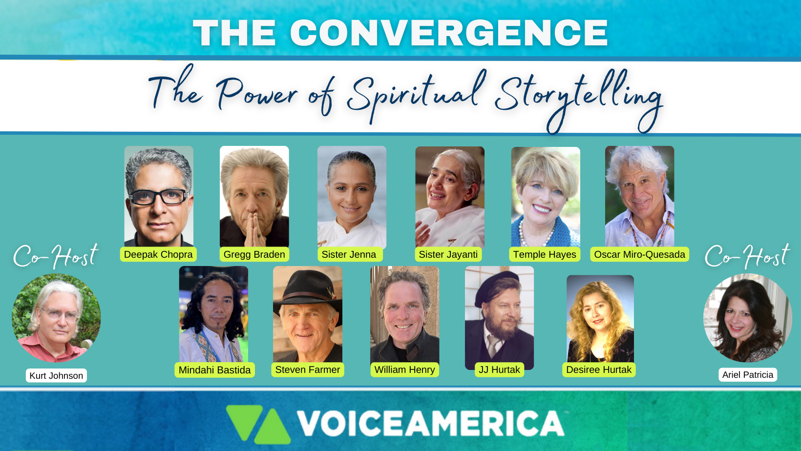 Deepak Chopra, Gregg Braden and other noted authors discuss The Power of Spiritual Story-telling on The Convergence, VoiceAmerica